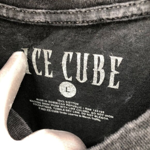 Ice Cube Graphic T Shirt Mens L Black Vintage Wash It Was a Good Day Car Retro - Picture 4 of 6